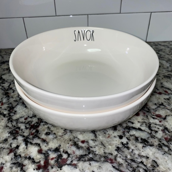 Rae Dunn Other - Rae Dunn “SAVOR” Set of 2 Pasta Bowls